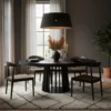 Table ovale extensible Eliza Noir