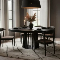 Table ovale extensible Eliza Noir