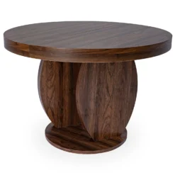Table ovale extensible L110-260cm Icarios avec pieds design Bois Noyer