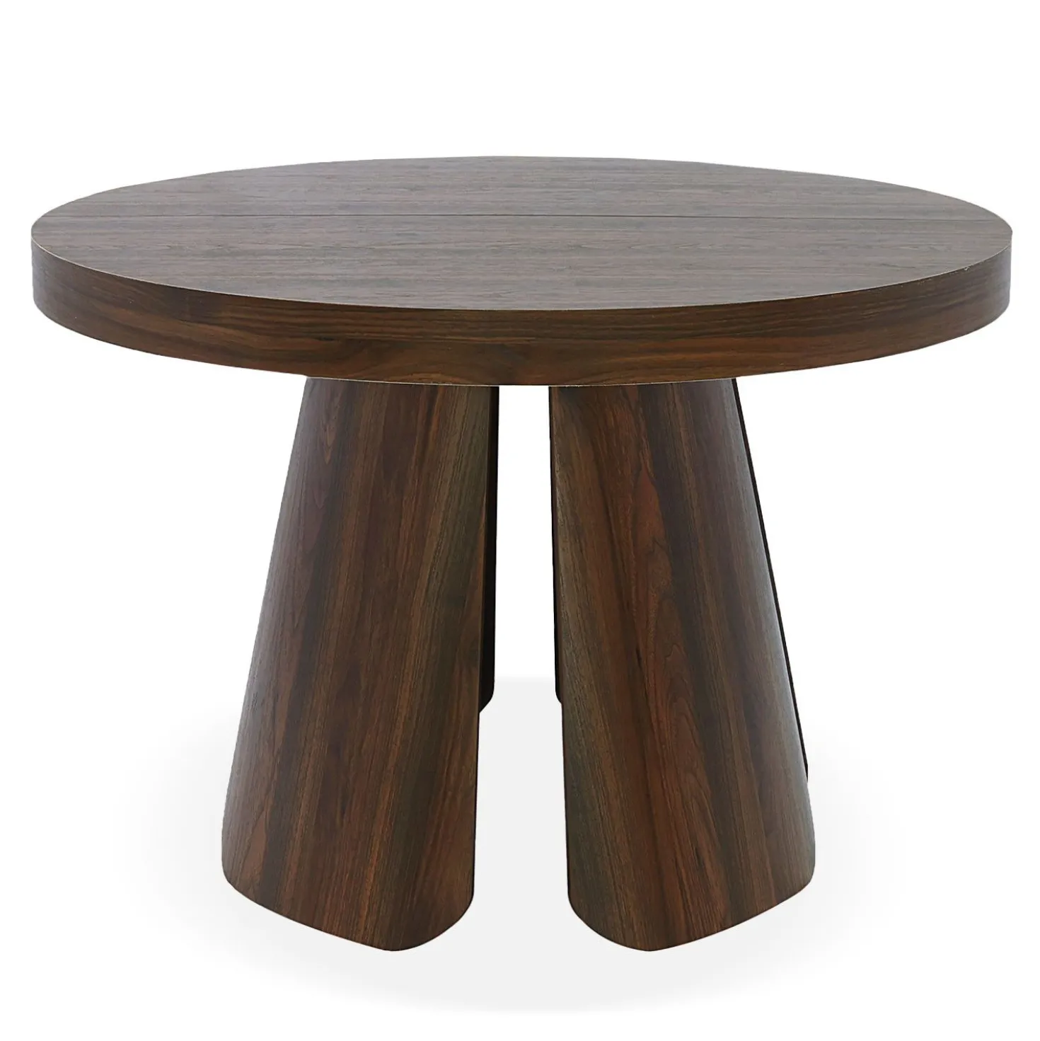 Table ronde extensible Henriette Bois noisette