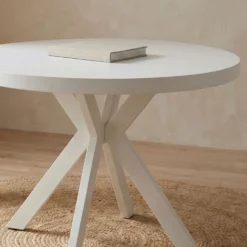 Table ronde extensible Myriade Blanc