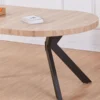 Table ronde extensible Myriade Noir et Chêne Clair