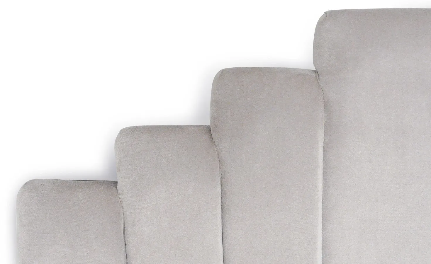 Tête de lit Arena 180 cm Velours Argent