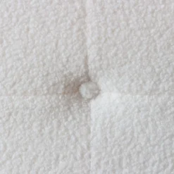 Tête de lit capitonnée Luxor 160cm Tissu bouclette Crème