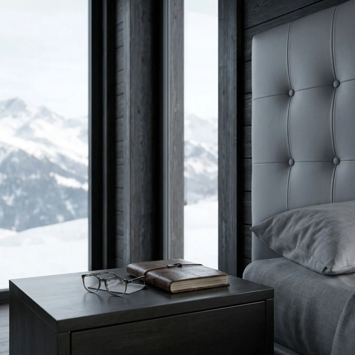 Tête de lit Luxor 140cm Gris