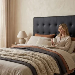 Tête de lit Luxor 180cm Noir