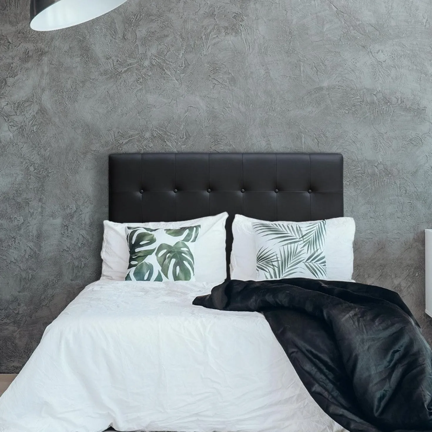Tête de lit Luxor 140cm Noir