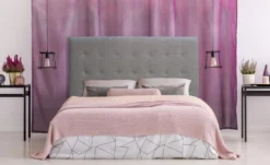 Tête de lit Luxor 160cm Tissu Taupe