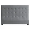 Tête de lit Luxor 160cm Velours Argent