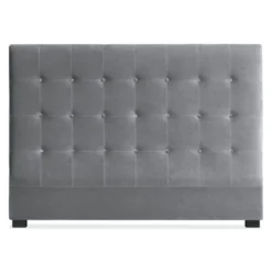 Tête de lit Luxor 160cm Velours Argent