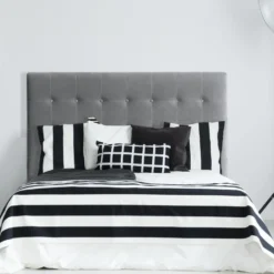 Tête de lit Luxor 160cm Velours Argent