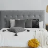 Tête de lit Luxor 180cm Velours Argent