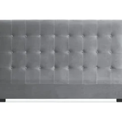 Tête de lit Luxor 180cm Velours Argent