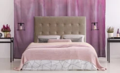 Tête de lit Luxor 140cm Velours Taupe