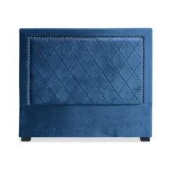 Tête de lit Meghan 140cm Velours Bleu