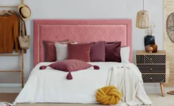 Tête de lit Meghan 160cm Velours Rose