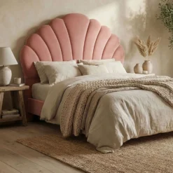 Tête de lit Mermaid 160 cm Velours Rose