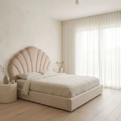 Tête de lit Mermaid 140 cm Velours Taupe
