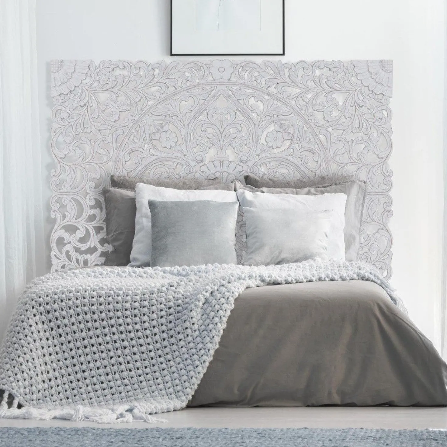 Tête de lit Serena 180cm Bois Blanc