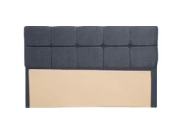 Tête de lit Testin 120cm Velours Anthracite