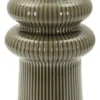 Vase Armony sculptural en céramique marron
