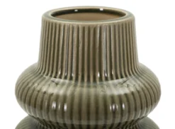 Vase Armony sculptural en céramique marron
