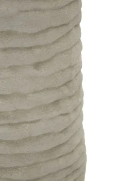 Vase cylindrique Lima finition naturelle intérieur doré
