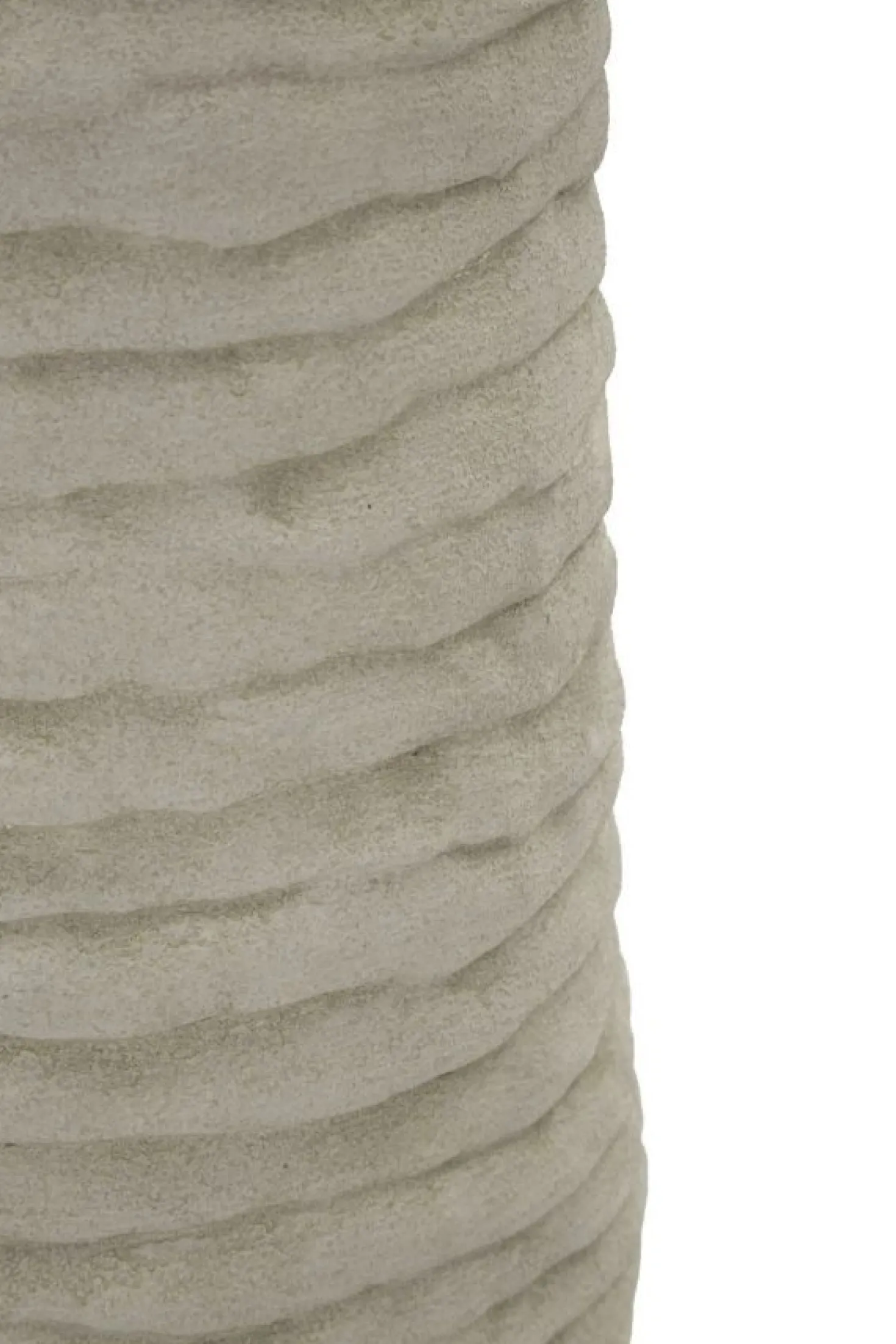 Vase cylindrique Lima finition naturelle intérieur doré