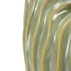 Vase décoratif en céramique texturée Vert