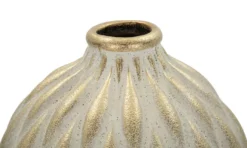 Vase décoratif pepitas dorées