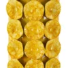 Vase décoratif relief jaune vif