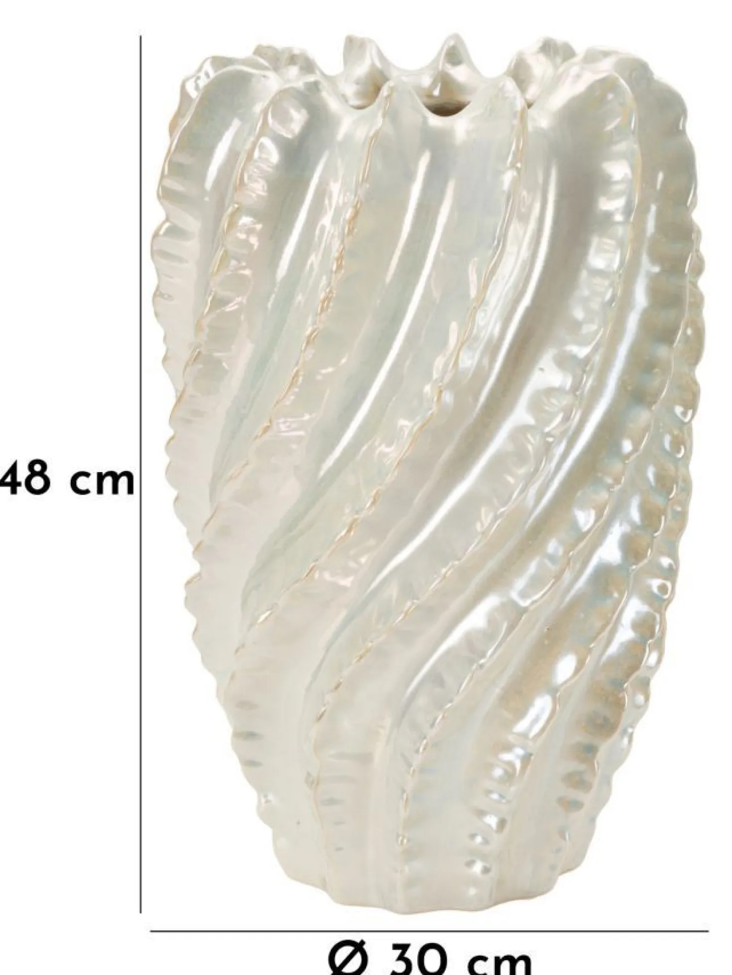Vase à effet nacré Perly décoratif