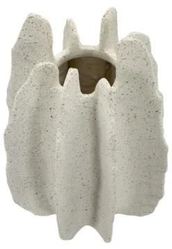 Vase en résine effet pierre