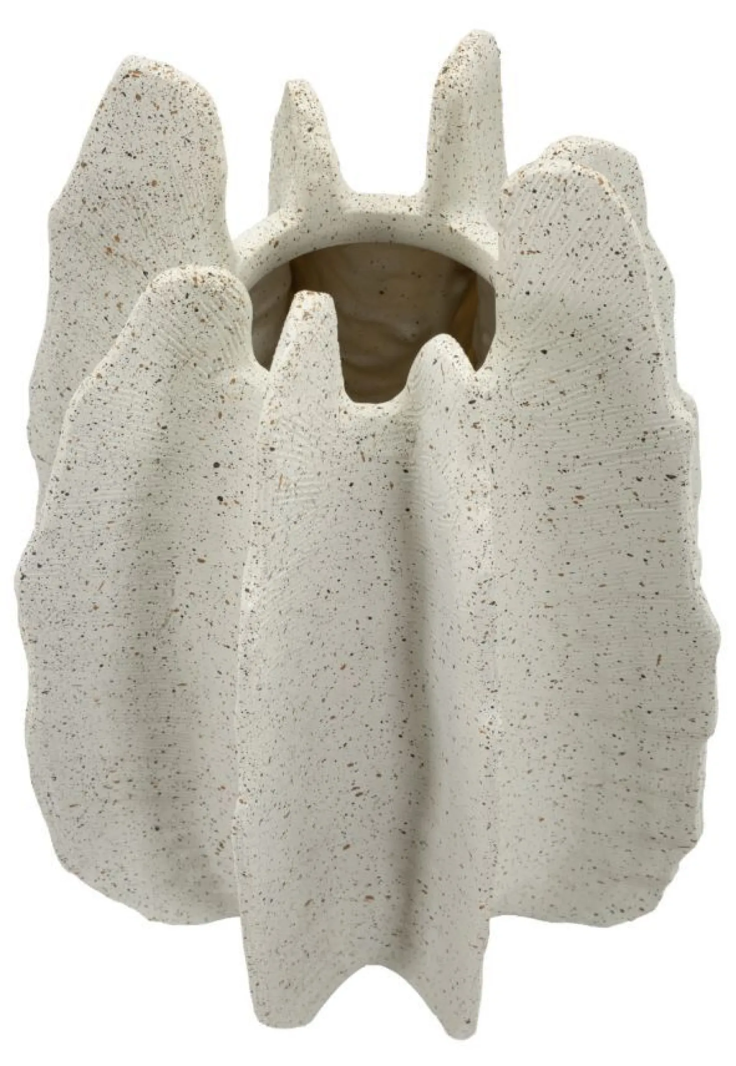Vase en résine effet pierre