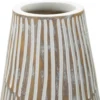Vase en résine Hanoi finition naturelle avec gravures raffinées
