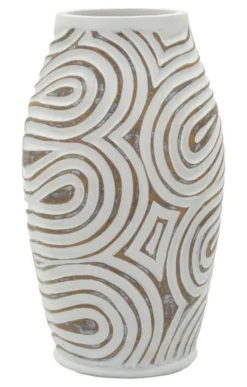 Vase en résine Oblix décorations en spirale