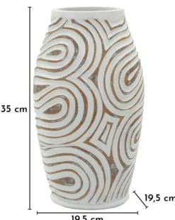 Vase en résine Oblix décorations en spirale