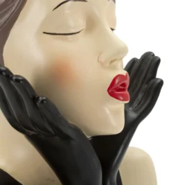 Vase Femme Hollywood céramique Noir et Blanc