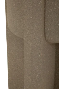 Vase géométrique Moai effet sculptural couleur Terre