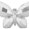 Vase Papillon en Résine Argentée