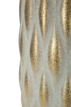 Vase Pépitas or et blanc