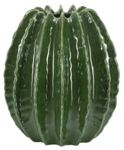 Vase rond Cactus finition brillante