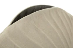 Vase rond Dune finition texturée beige