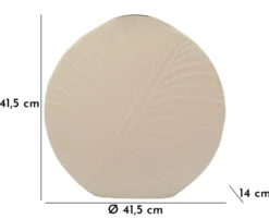 Vase rond Dune finition texturée beige