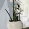 Vase rond effet perlé