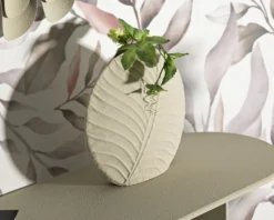 Vase rond effet sable