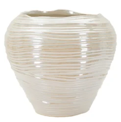 Vase rond Perly finition nacrée