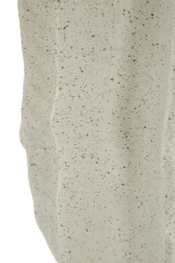 Vase sculptural en résine polyester Beige