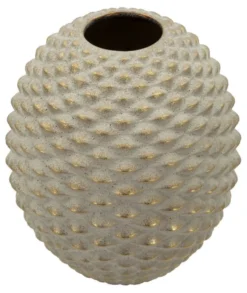 Vase sphérique en relief effet bijou