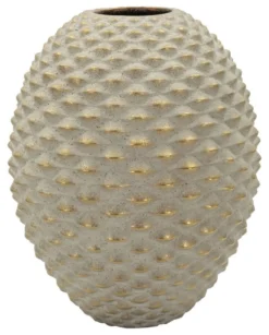 Vase sphérique en relief effet bijou